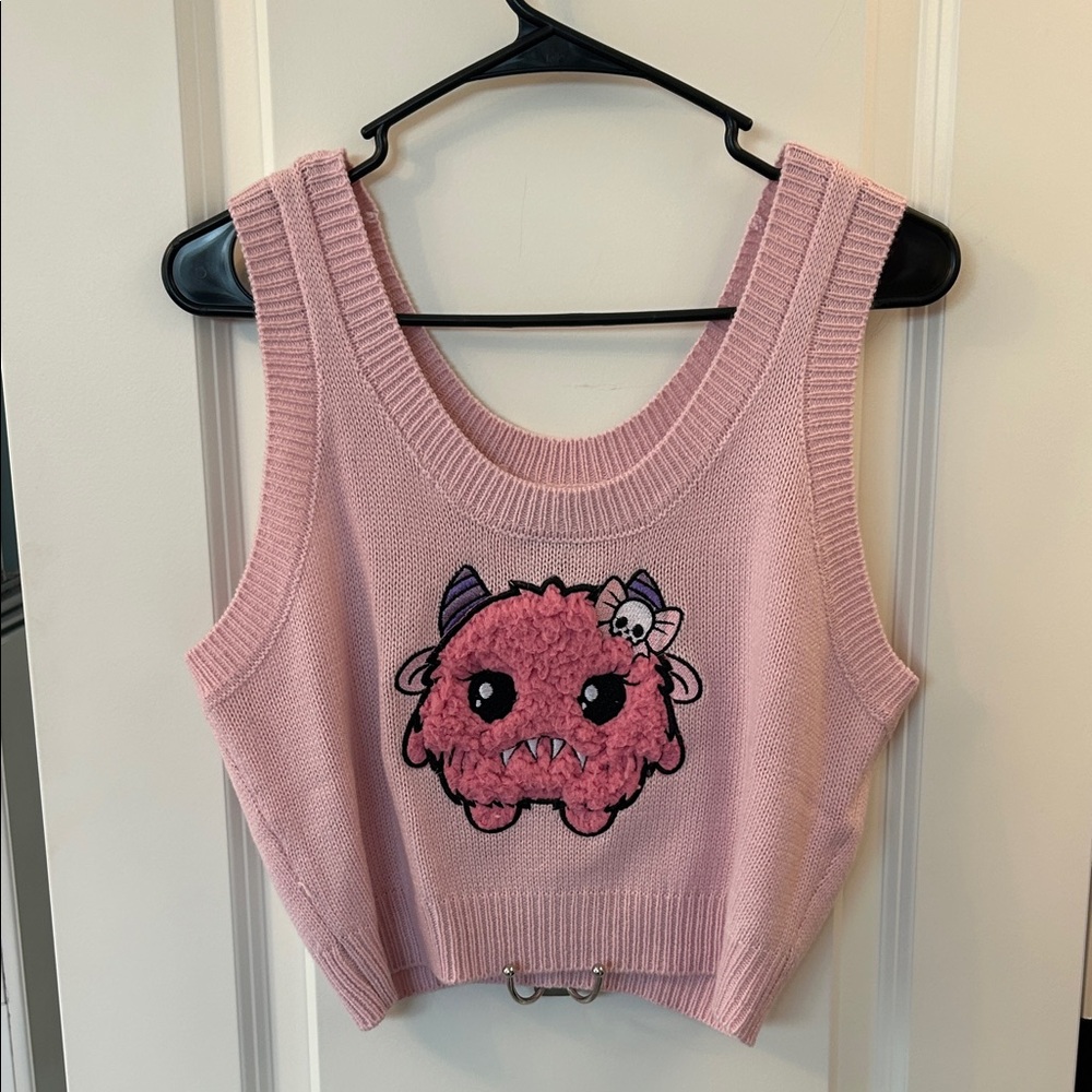 Hot Topic Sweet Society Monster Sweater Vest